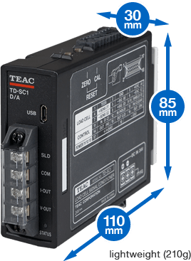 The Teac TD-SC1 is only 30 mm wide, 85 mm high and 110 mm deep.