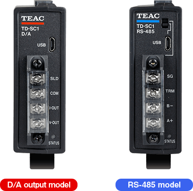 Teac TD-SC1 models available with D/A or RS-485 output