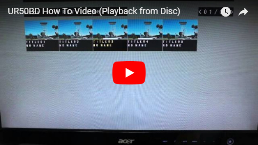 External link to YouTube: Playback from Disc.